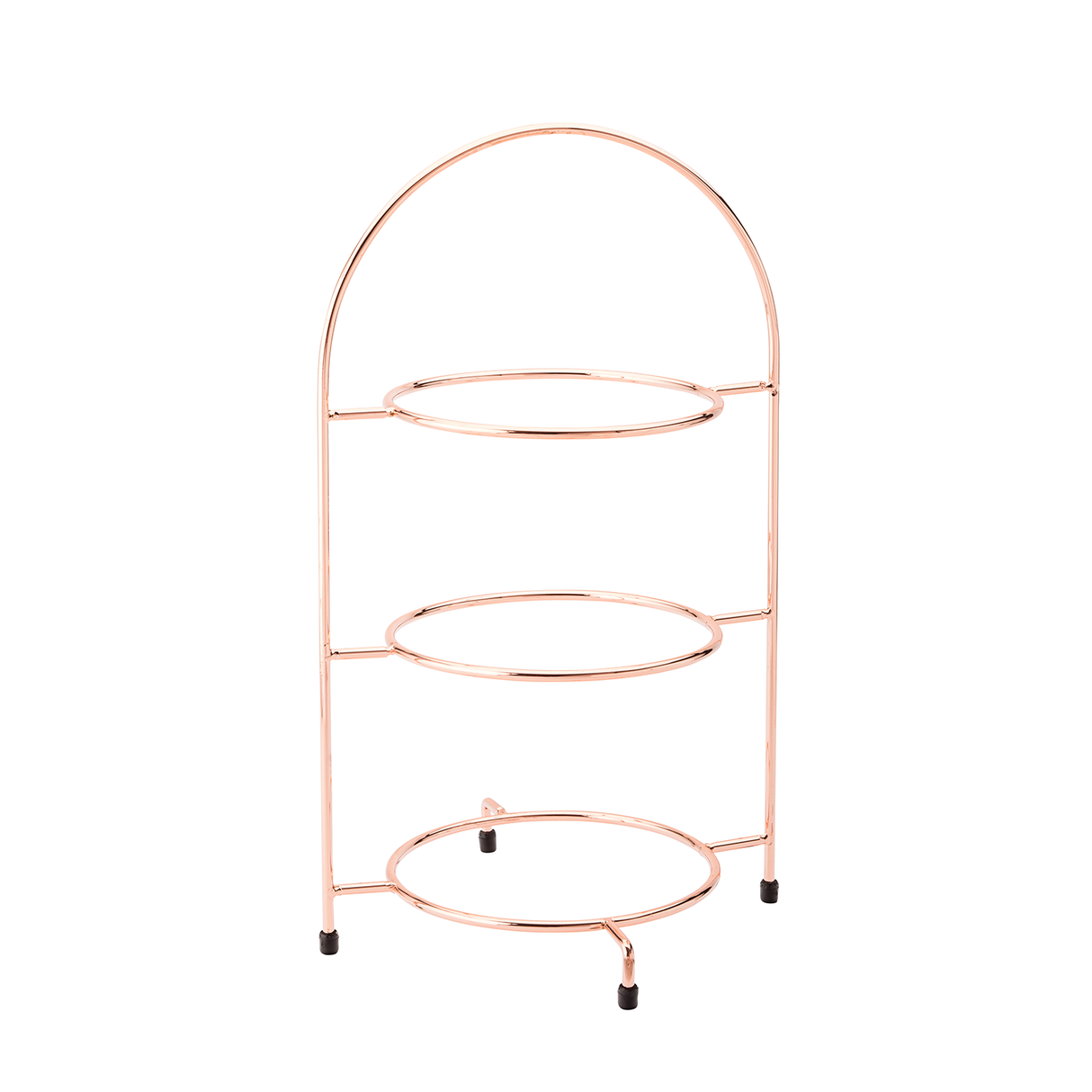 Copper 3 Tier Plate Stand 16.5" (42cm)