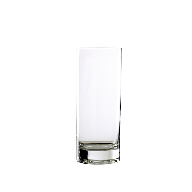 Clear glass on a white background