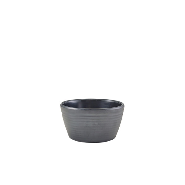 GenWare Melamine Matt Black Ripple Ramekin 113ml/ 4oz