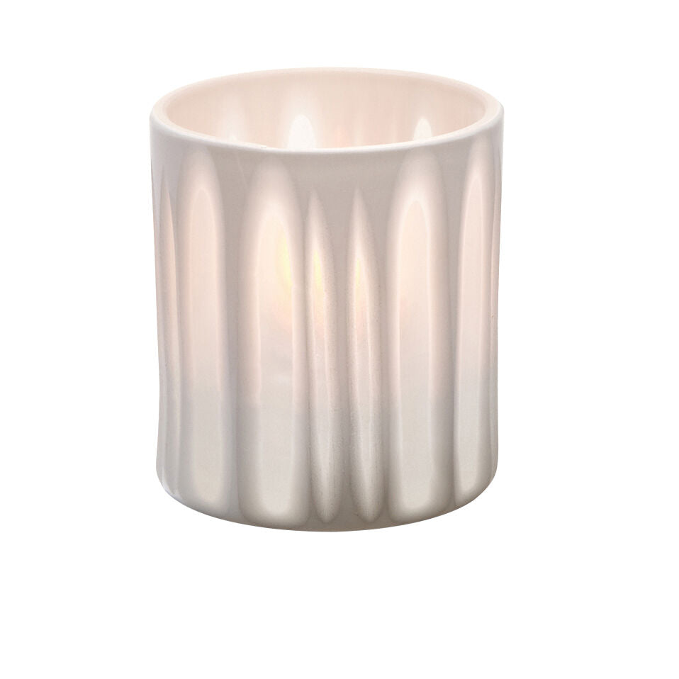 Boutique Stripes Porcelain Votive 7.3 x 8cm (2 9/10 x 3 1/10") - Pack 48
