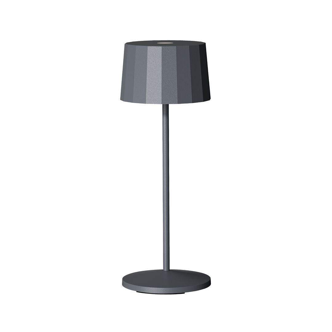 Octa Dark Grey LED Rechargeable Table Light 11 x 28.5cm (4 1/3 x 11 2/5") - Pack 1
