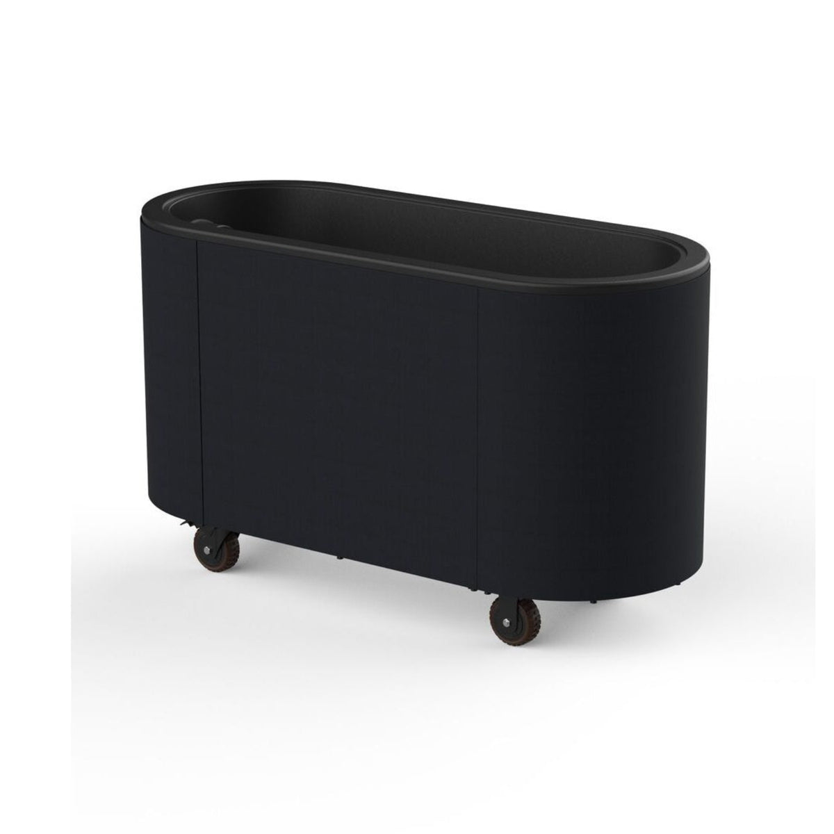 Oval_Black_Ice_Bin_Cart_with_Ice_Bin_-_Pack_1