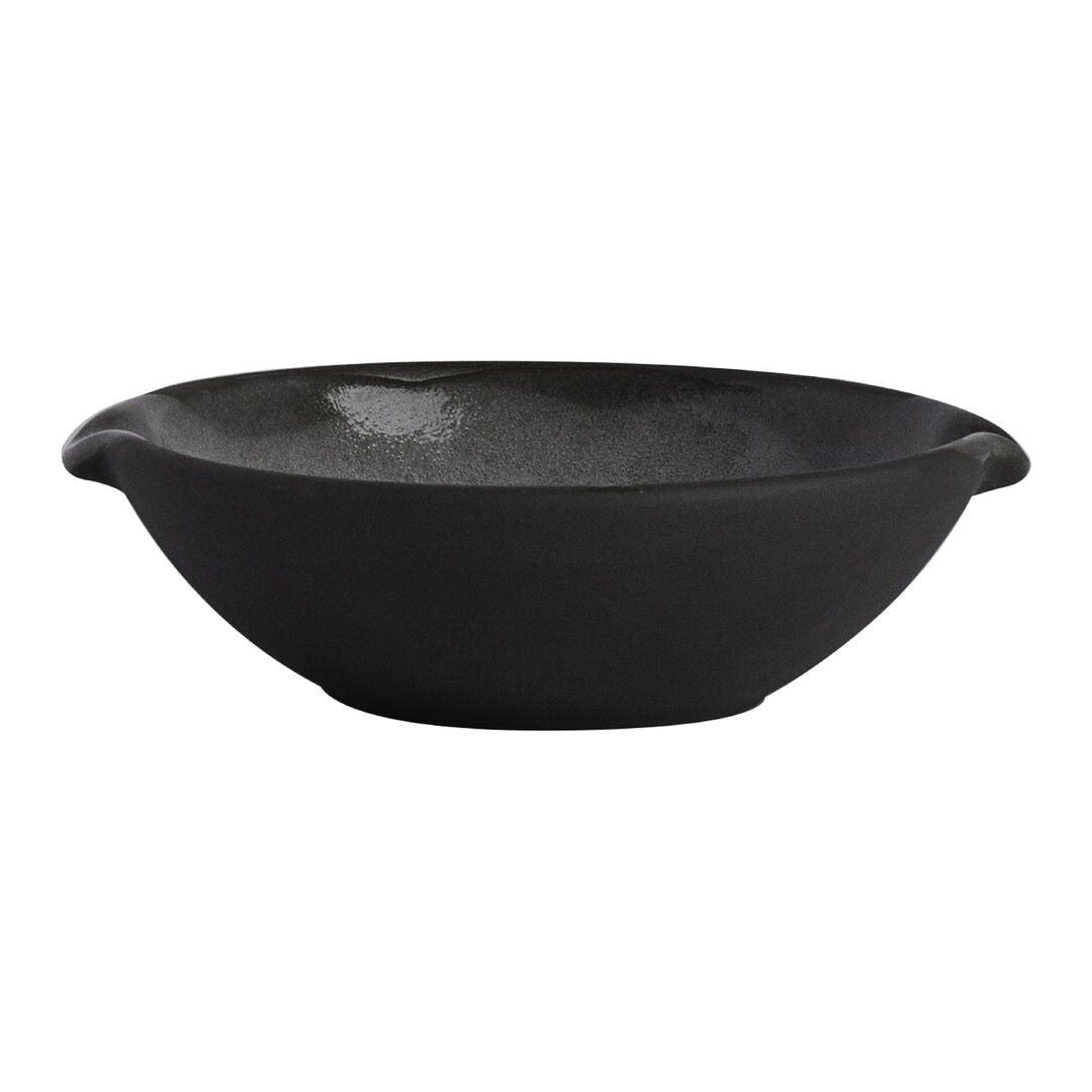 Gembrook Gray Condiment Dish With Double Spout 11 x 10 x 3cm 10cl (4 3/8 x 4 x 1 1/4" 1/2oz) - Pack 36