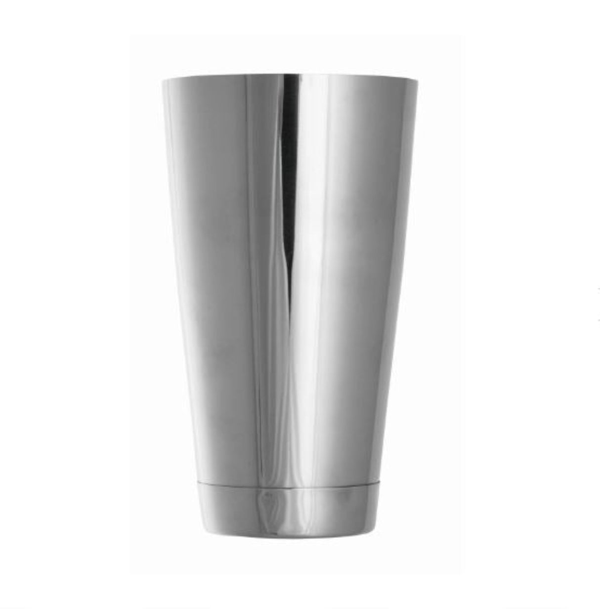 Silver shaker on a white background
