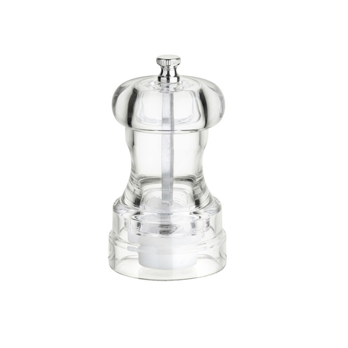 Clear Acrylic Salt/Pepper Grinder 4" (10cm)