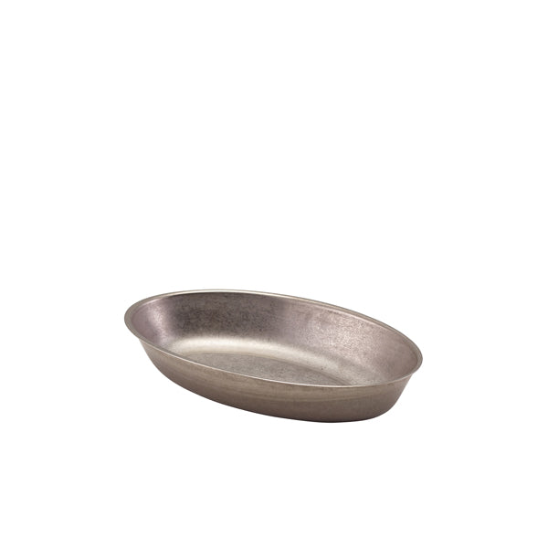 GenWare Vintage Steel Oval Dish 17.5 x 11cm