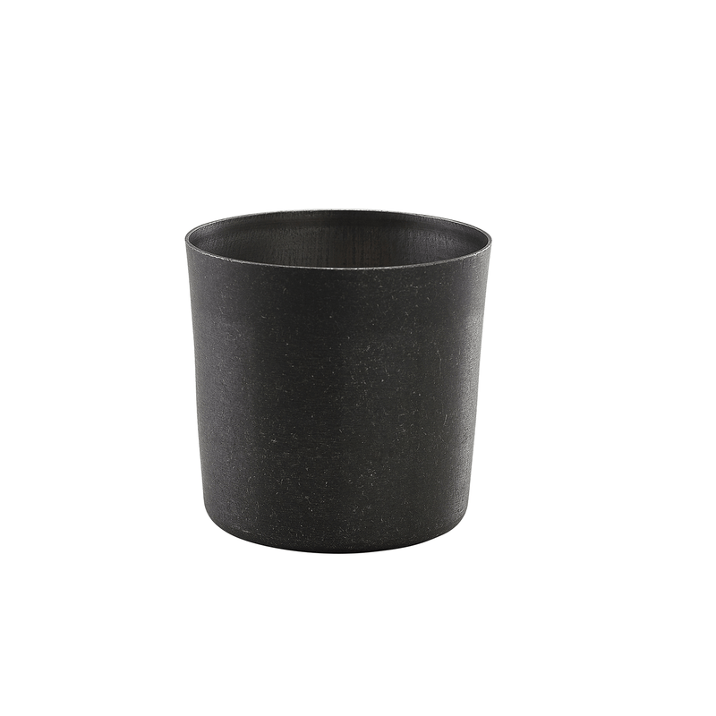 GenWare Black Vintage Steel Serving Cup 8.5 x 8.5cm - Pack 12