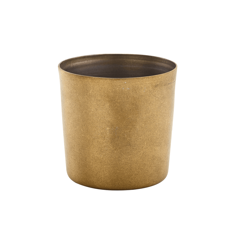 GenWare Gold Vintage Steel Serving Cup 8.5 x 8.5cm - Pack 12