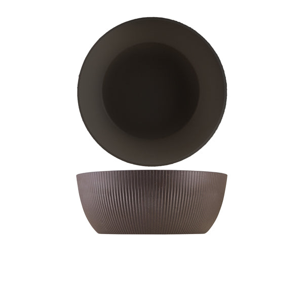 GenWare Melamine Black Aria Buffet Bowl 30 x 11.5cm - Pack 1