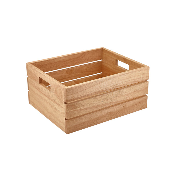Genware FSC 100% Hevea Wood Box/ Riser GN 1/2 - Pack 1