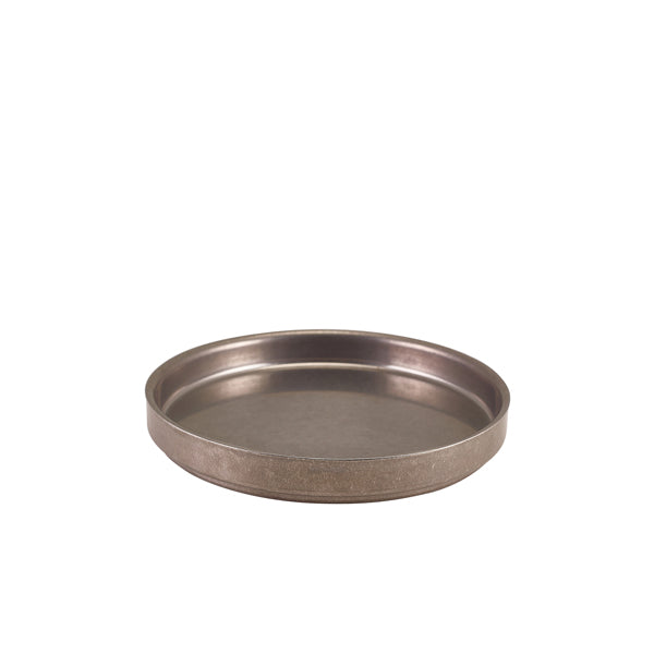 GenWare Vintage Steel Presentation Plate 18cm - Pack 6