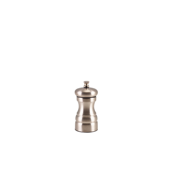 Genware Stainless Steel Salt/ Pepper Grinder 10cm - Pack 4