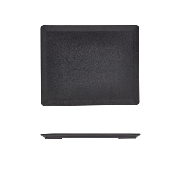 GenWare Melamine Black Tableau Platter GN 1/2 - Pack 1