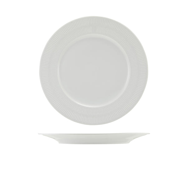 Incise Porcelain Solara Winged Plate 25.5cm
