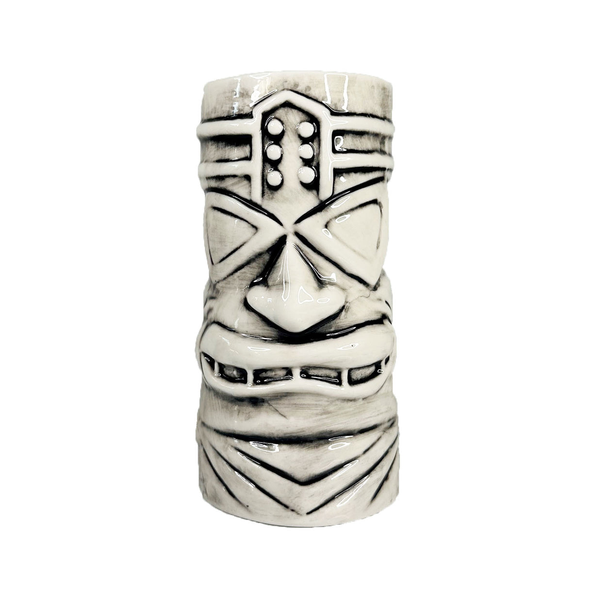 White Rongo Tiki Mug 22oz