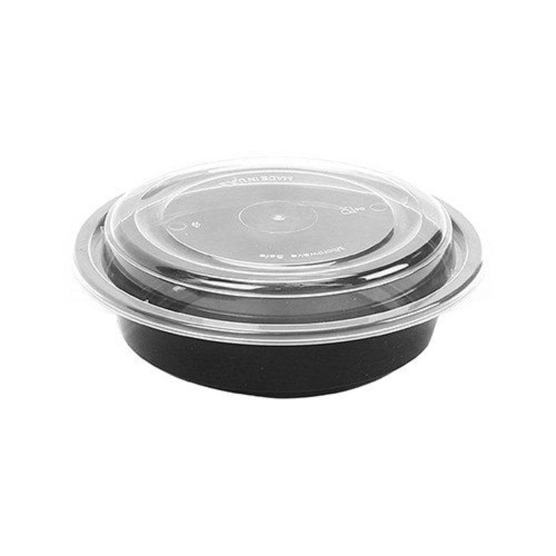 black-48oz-round-micro-container-and-lid-150Pk