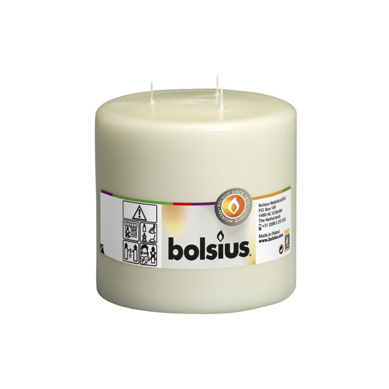 Bolsius Mammoth Candle - Ivory - 150x150mm