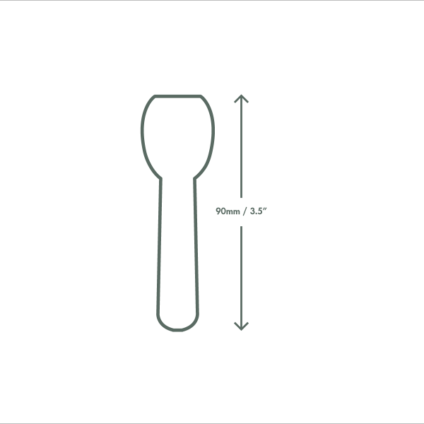 Tutti Frutti Paper Ice Cream Spoons 3.5" 1000Pk