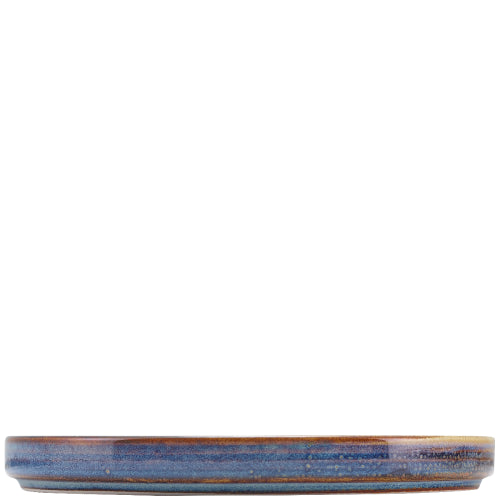 aqua blue terra porcelain plate
