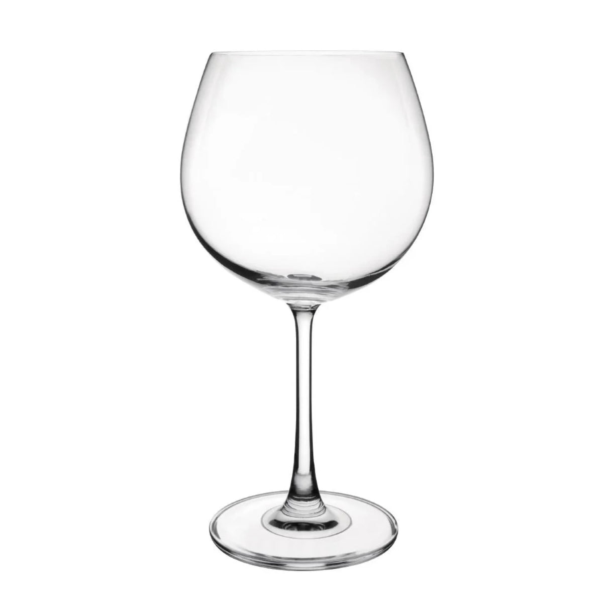 A clear crystal gin glass with a slim stem and a wide bowl, part of the Olympia Crystal Bar Collection.