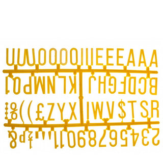 1 1/4 Inch Letter Set - (390 characters) Yellow