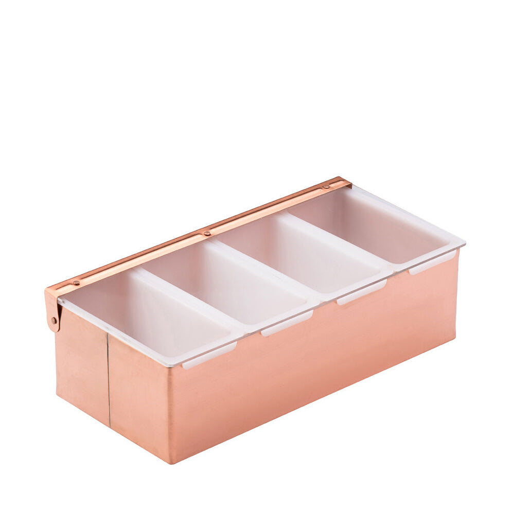 Copper Condiment Holder - 4 Inserts 11.75" (30cm)