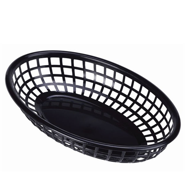 Fast Food Basket Black 23.5 x 15.4cm 6pk