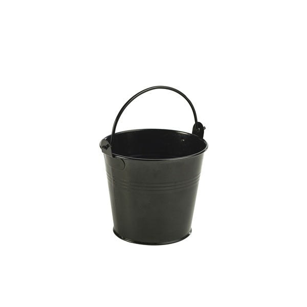 Galvanised Steel Serving Bucket 10cm Black
