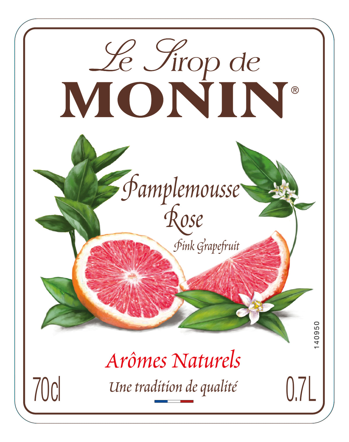 monin grapefruit syrup label