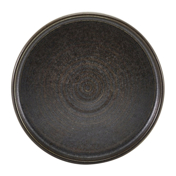 Terra Porcelain Black Coupe Plate 27.5cm 6pk