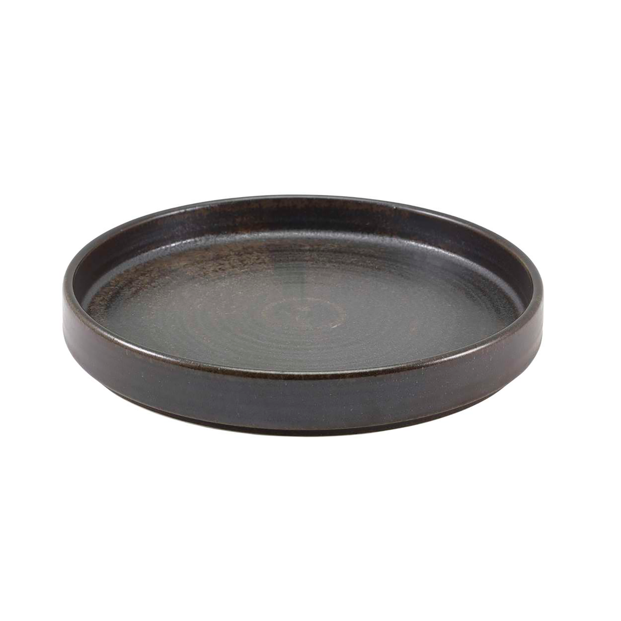 Terra Porcelain Black Presentation Plate 20.5cm