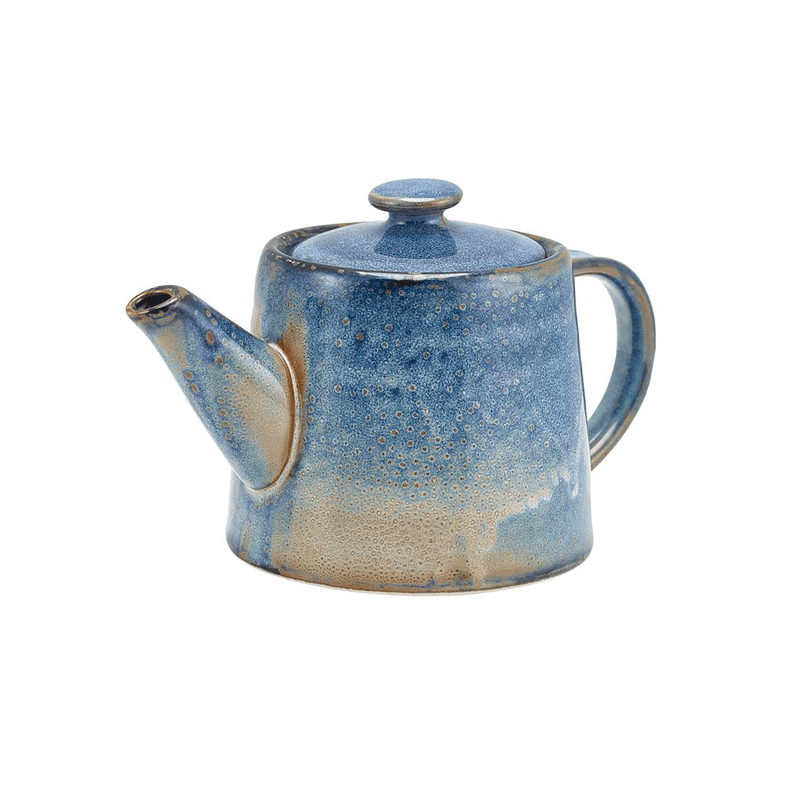 Terra Porcelain Aqua Blue Teapot 50cl/17.6oz