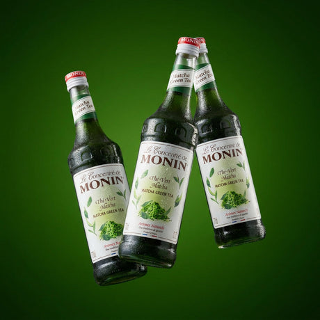 Monin Flavour of the Month July: Monin Matcha Green Tea Syrup.