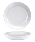 Nordika White Deep Plate 24cm