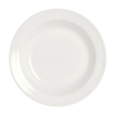 Simplicity White Rimmed Soup Plate 23cm 44cl (9" 15 1/2oz) - Pack 24