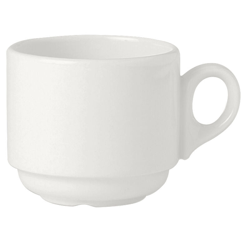 Simplicity White Atlanta Stacking Cup 21.25cl (7 1/2oz) - Pack 36
