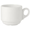 Simplicity White Atlanta Stacking Cup 21.25cl (7 1/2oz) - Pack 36