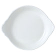 Simplicity White Round Eared Dish 18.5cm (7 1/4") - Pack 12