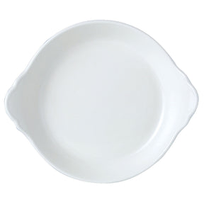 Simplicity White Round Eared Dish 18.5cm (7 1/4") - Pack 12