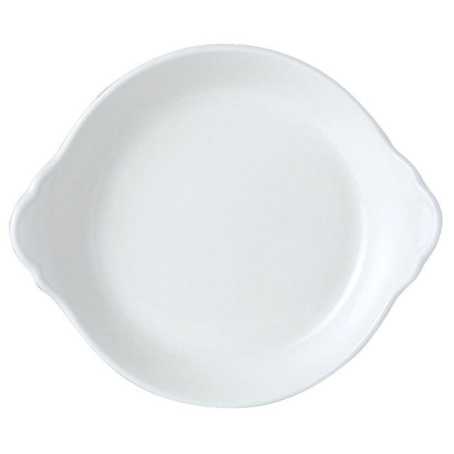 Simplicity White Round Eared Dish 18.5cm (7 1/4") - Pack 12