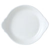 Simplicity White Round Eared Dish 18.5cm (7 1/4") - Pack 12
