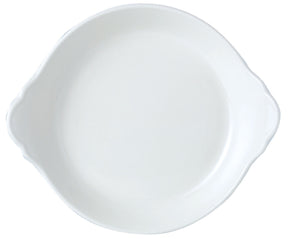 Simplicity White Round Eared Dish 21.5cm (8 1/2") - Pack 12