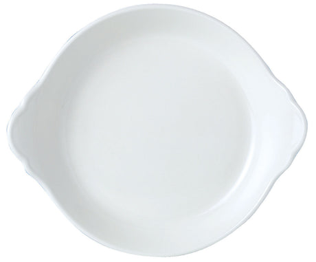 Simplicity White Round Eared Dish 21.5cm (8 1/2") - Pack 12