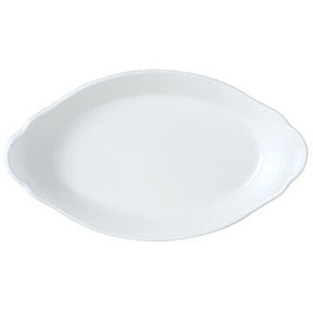 Simplicity White Oval No1 Eared Dish 20 x 11cm (7 7/8 x 4 3/8") - Pack 24
