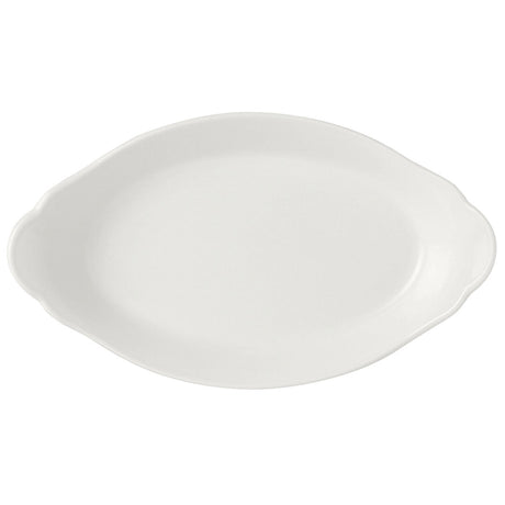 Simplicity White Oval No2 Eared Dish 24.5 x 13.5cm (9 5/8 x 5 3/8") - Pack 24