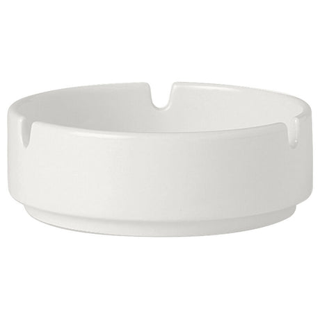 Simplicity White Ashtray Stacking 3 Notch 10.25cm (4") - Pack 12