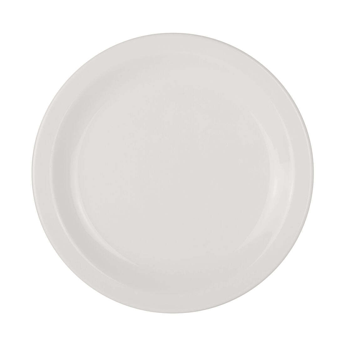 Simplicity White Cresta Plate 20.25cm (8") - Pack 24