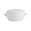 Simplicity White Casserole Bowl With Lid 42.5cl (15oz) - Pack 6