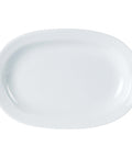 Rimmed Deep Oval Plate 25cm/10"