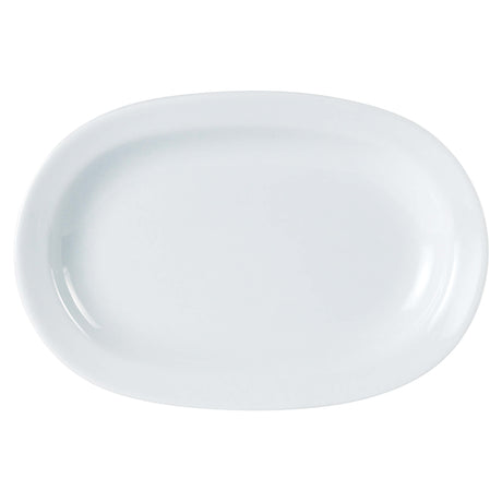 Rimmed Deep Oval Plate 25cm/10"